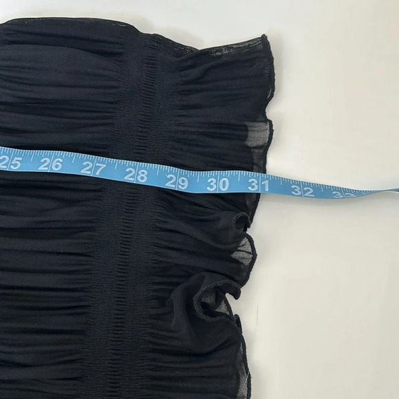 Vintage City Triangles Mesh Textured Dress Small - Picture 10 of 11